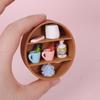 Miniature Dollhouse Bathroom Set: Toothbrush, Toiletries & Wall-mounted Storage Rack