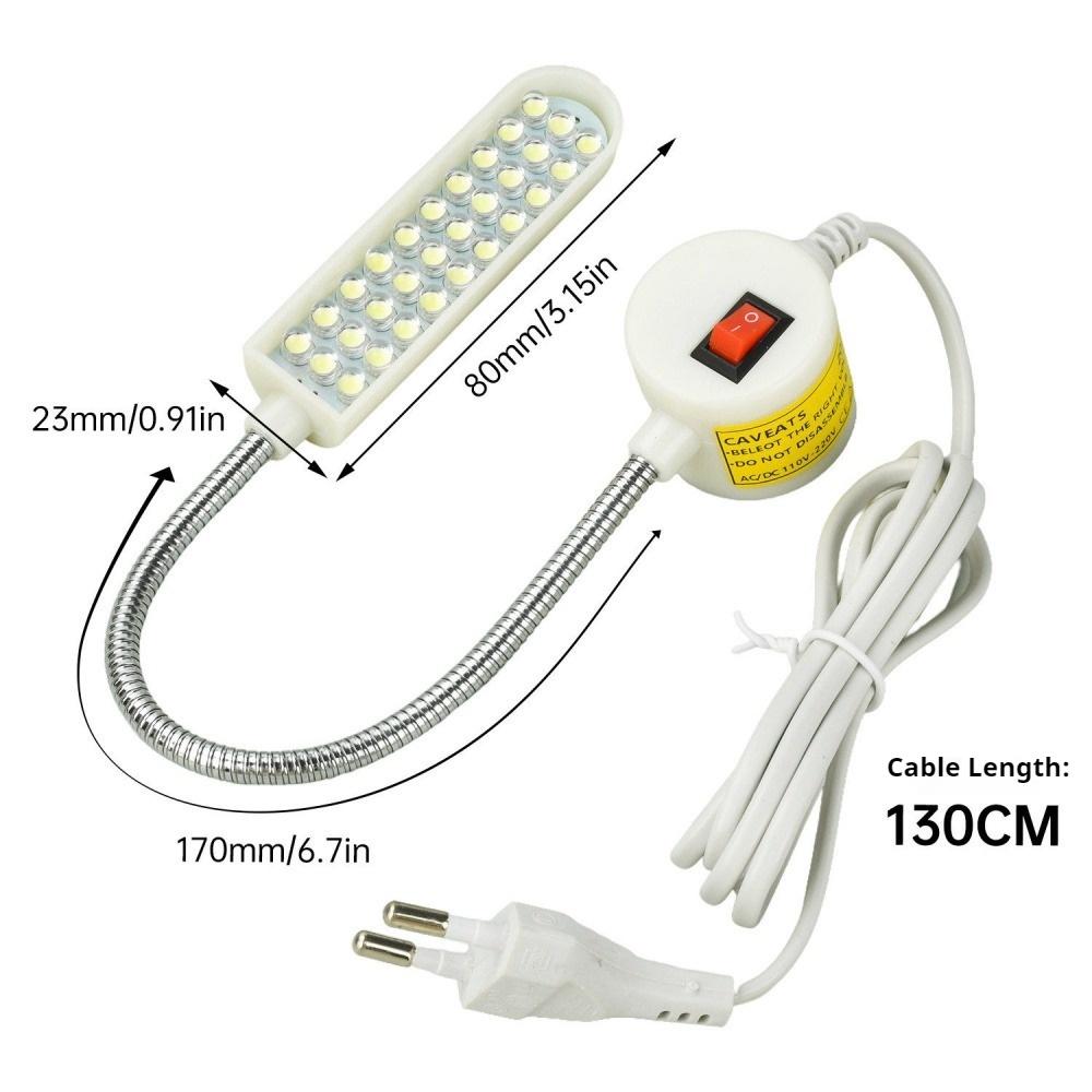 30 LED Industrial Sewing Machine Lighting Lamp Clothing Machine Accessories Work Light 360° Rotation LED Lights with Magnets