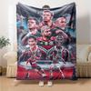 Flamengo Fußballmannschaft Spieler Collage Druck Flanelldecke Weiche Warme Überwurfdecke Fußballfan Sofa Bett Dekor