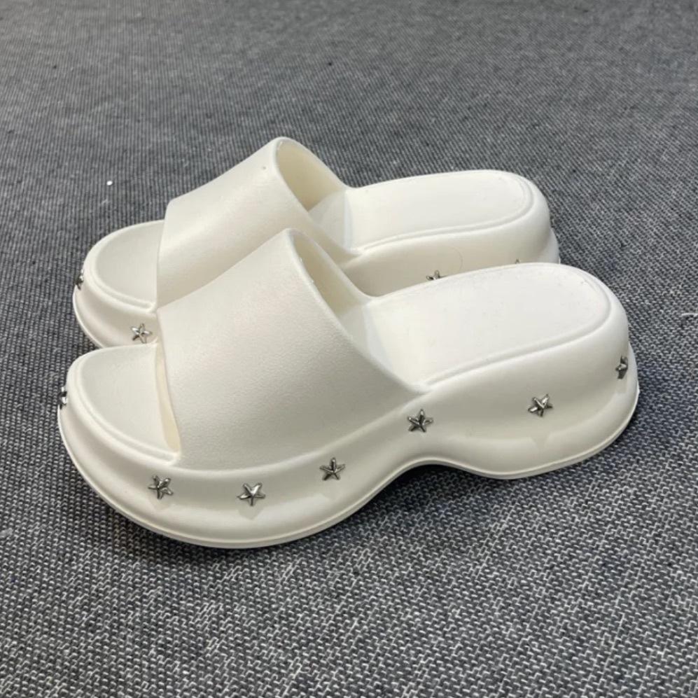 CM platform slippers women's new YK star beach shoes women's summer fashion women's shoes non-slip slippers cool slippers