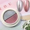 20G Chrome Nail Powder 2 Metallic Holographic Pigment Colors Mirror Effect Powder DIY Gel Nail Art