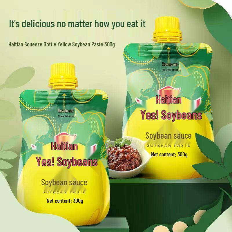 Haitian Soybean Paste (3 x 300g Squeeze Bags)