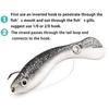 Fishing Lures 5 Pack Soft Bionic Lures Simulated Bass Lures Fishing Materials Loach Soft Lures Slow Sinking Bionic Swim Lures for Outdoor Fishing
