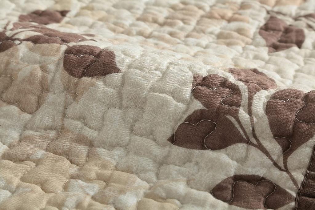 Ikehiko Rug Carpet Multi Cover Stylish Washable Leaves Rectangle 190 X 240cm Beige Cotton Leaf Washable Quilt Reversible Bedspread Kotatsu Cover Sofa