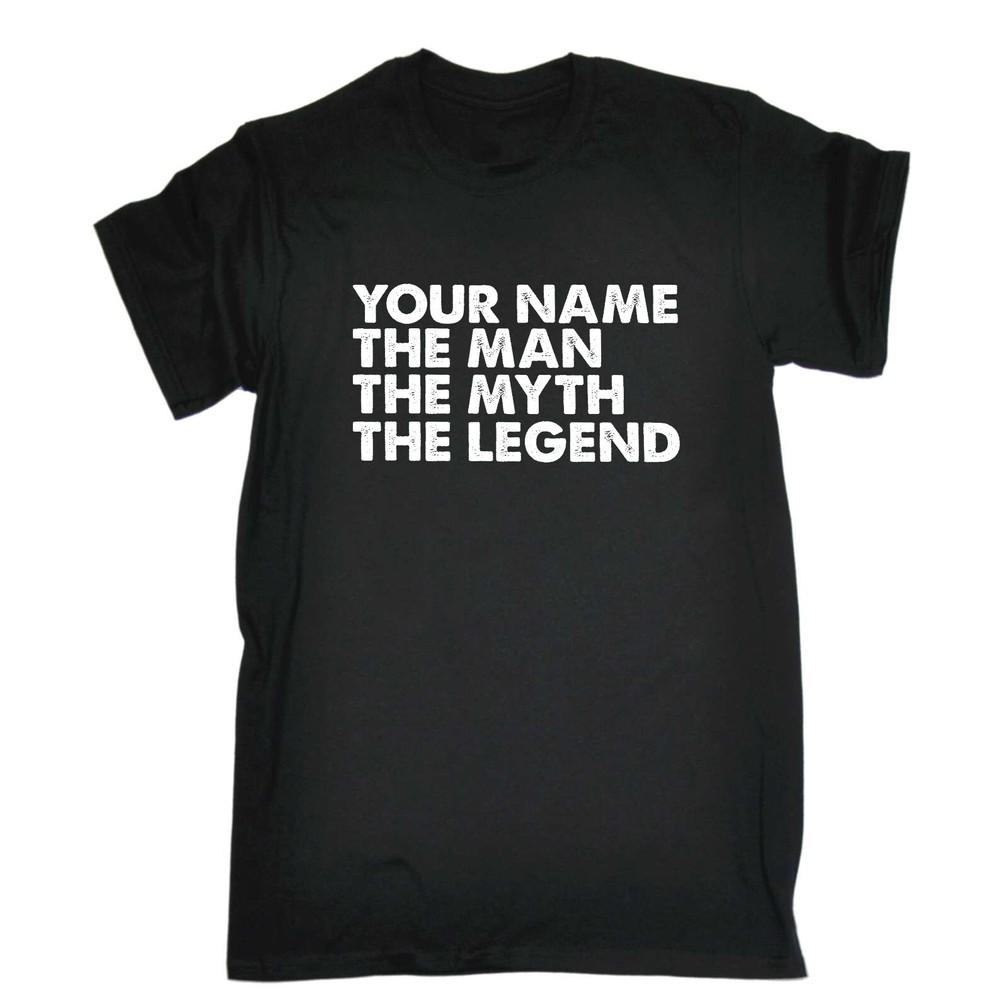 Personalised The Man The Myth The Legend - Mens Funny Novelty T-Shirt Tshirts S