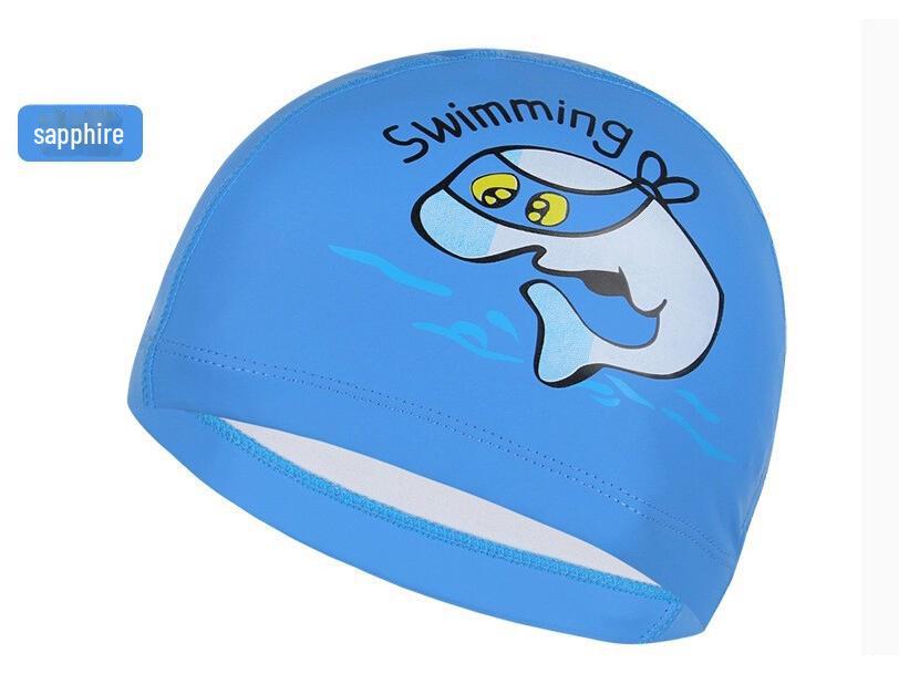 Unisex High Elastic PU Swimming Cap with Ear Protection - Waterproof, Long Hair Friendly, Anti-Head Pressure for Hot Spring and Swimming.