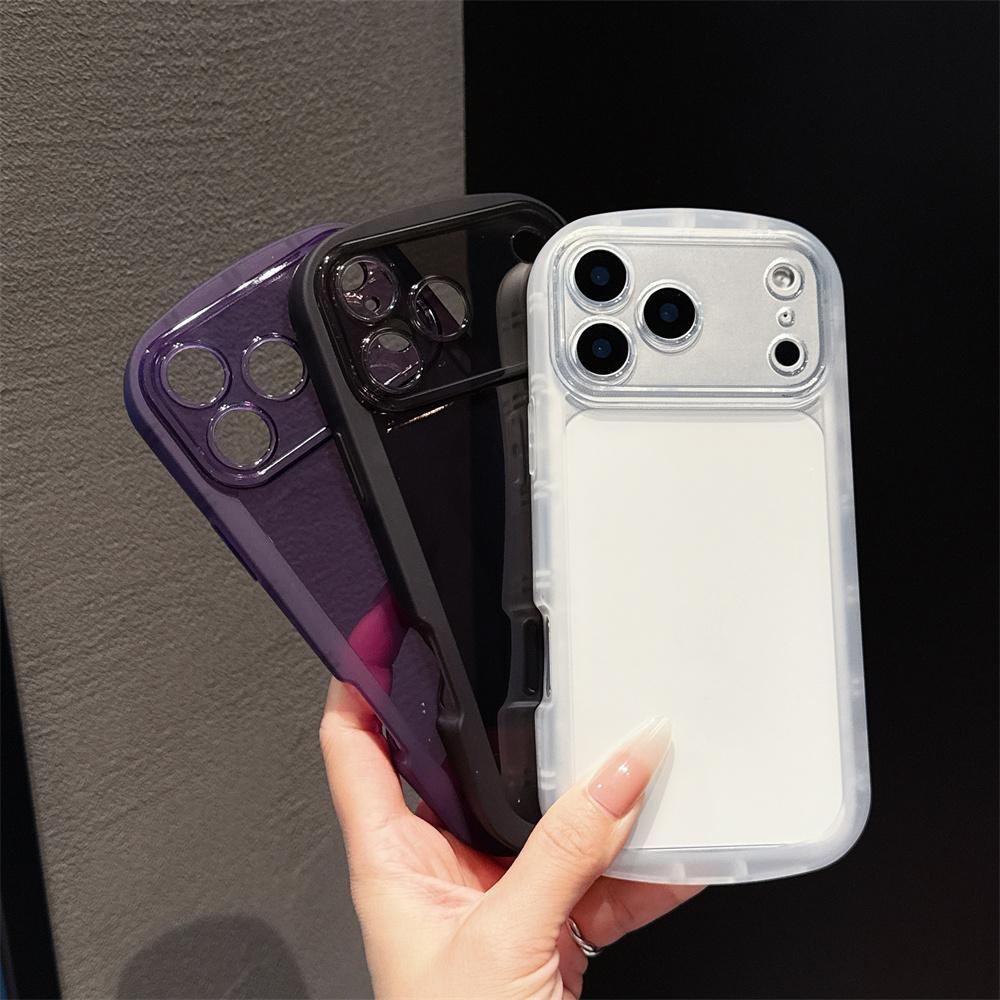 Transparent Oval Bumper Soft Armor Phone Case For iPhone 17 16 15 141 3 12 11 Pro Max Air X XR XS 7 8 Plus SE Protective Cover