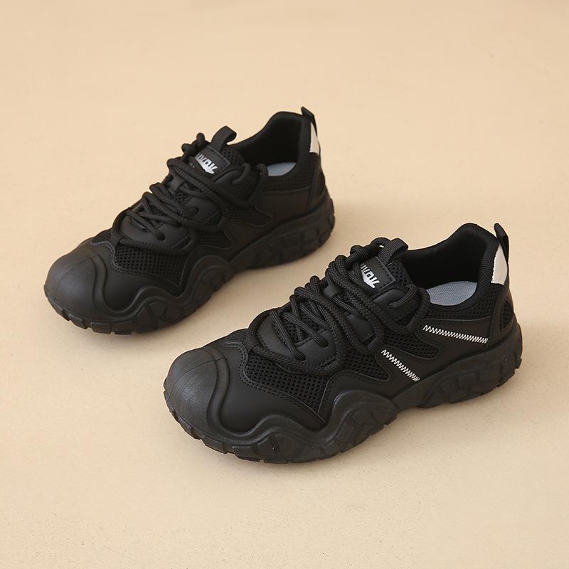 

Low-top casual sports shoes women s new spring and autumn breathable outdoor hiking shoes soft-soled non-slip dad shoes 40 чёрный