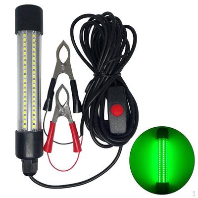 Bright 12v Underwater LED Fishing Light Powerful Attract Fishes Lamp Fresh Saltwater Submersible