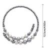 Retro Clavicle Chain Grey Choker Europe America Style Glass Pearl Openning Necklace  Birthday