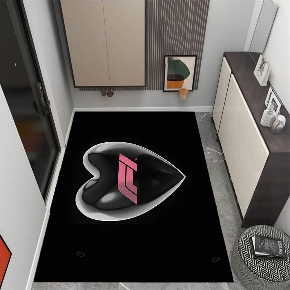 T Themed Antislip Carpet Durable Polyester Home Decoration Floor Mat Large Size Logo Design Suitable For Bedroom Living Room Restaurant Doorway Office