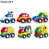 Building Blocks Excavators Trailer Toy Car Children's Educational Toys Compatible with Large Particle Blocks Creativity