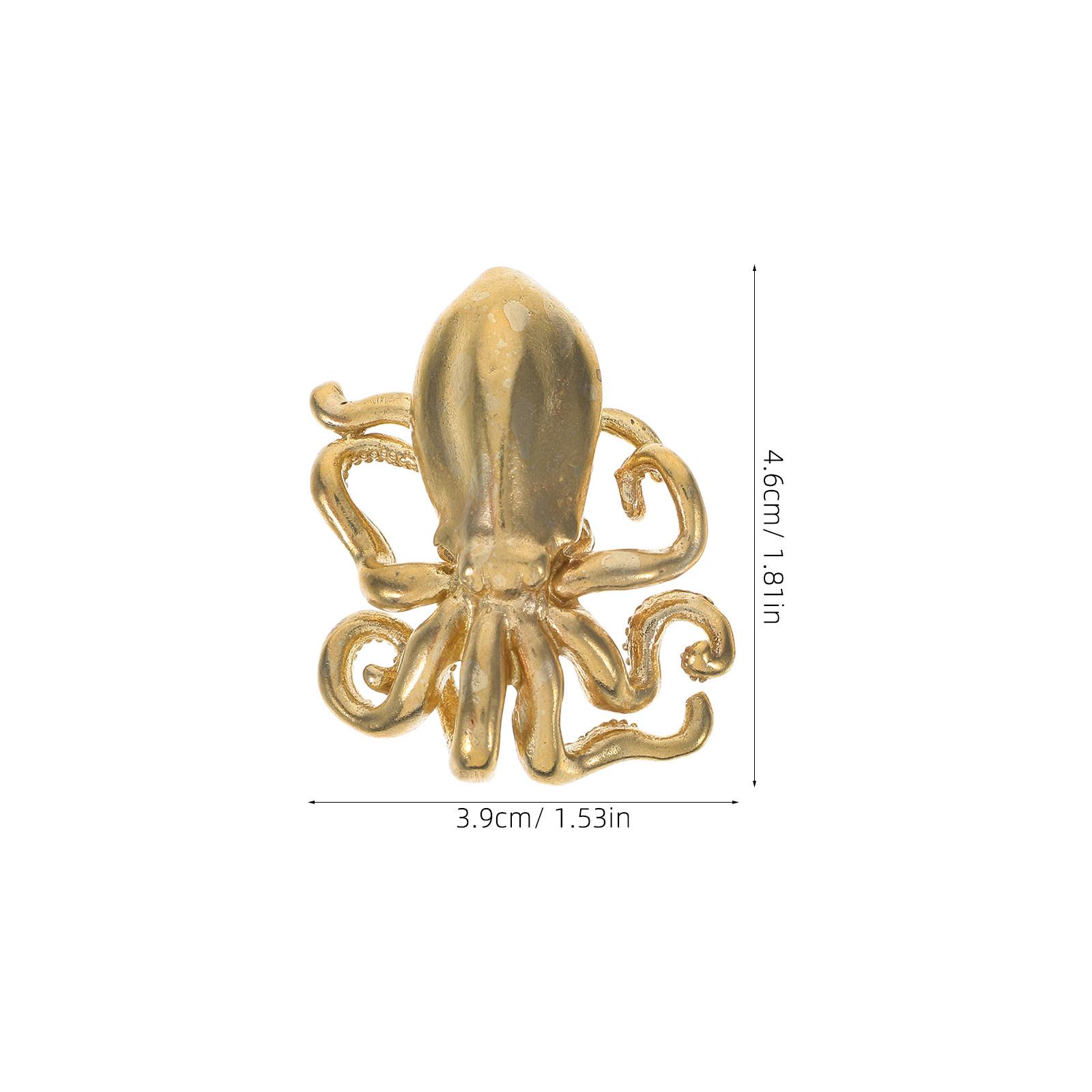 

Kraken Decor Cabinet Knob Hardware Door Knockers Handles Ring for Front Steampunk Furniture Octopus Bathroom Unique Knobs золотистый