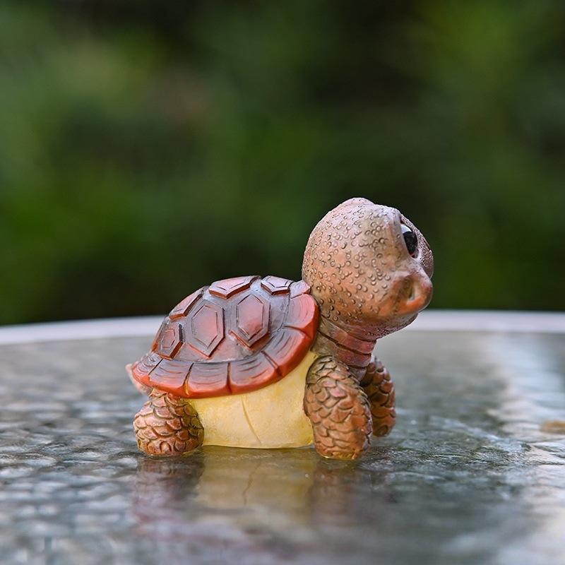 Big Eyed Turtle Ornament Micro Landscape Courtyard Garden Seaside Resin Crafts Decoration