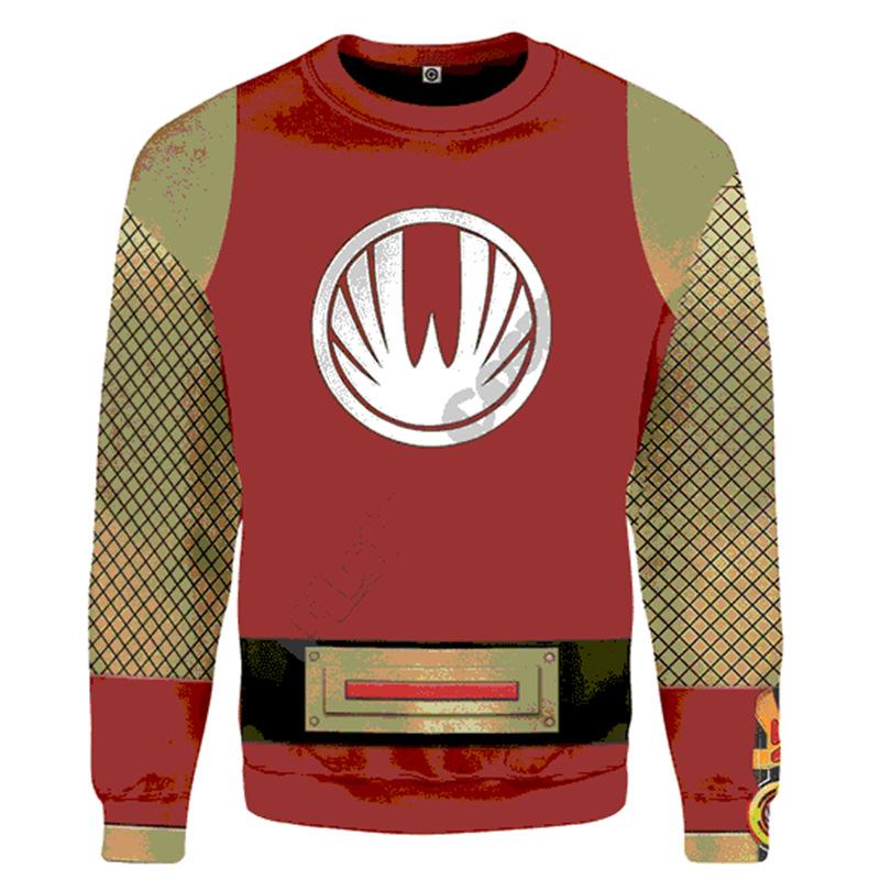 Men's Sweatshirt New Style Fashionable 3D Digital Abstract Printed Long-sleeved Base Shirt