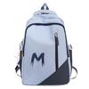Schoolbag Korean version ins casual simple commute junior high school student schoolbag backpack high value large capacity backpack