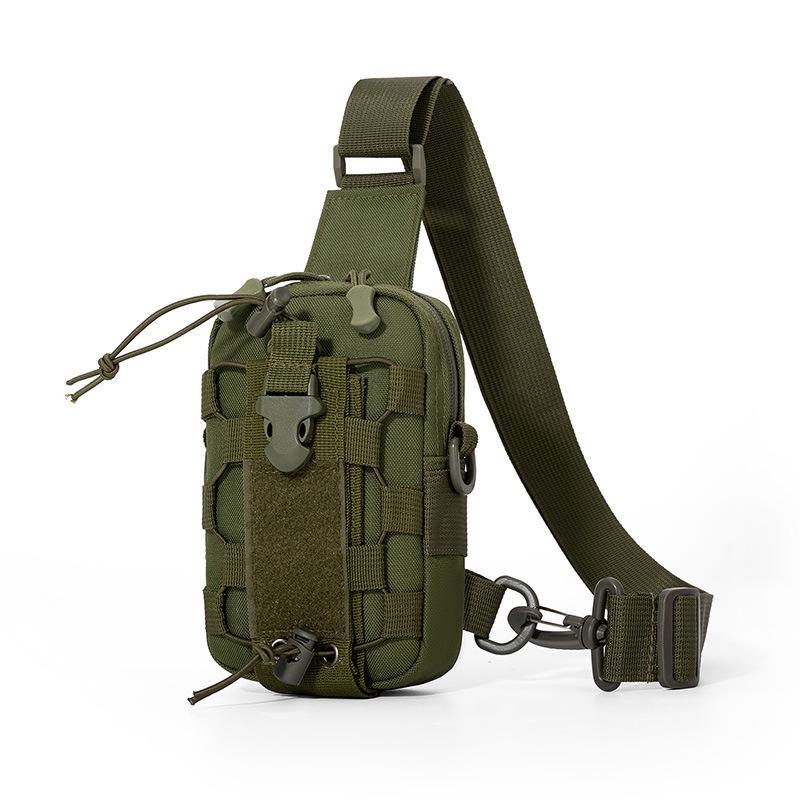 Men's Tactical Camouflage Crossbody Bag - Multi-Functional, Portable Outdoor Chest Bag for Camping, Sports & Cycling