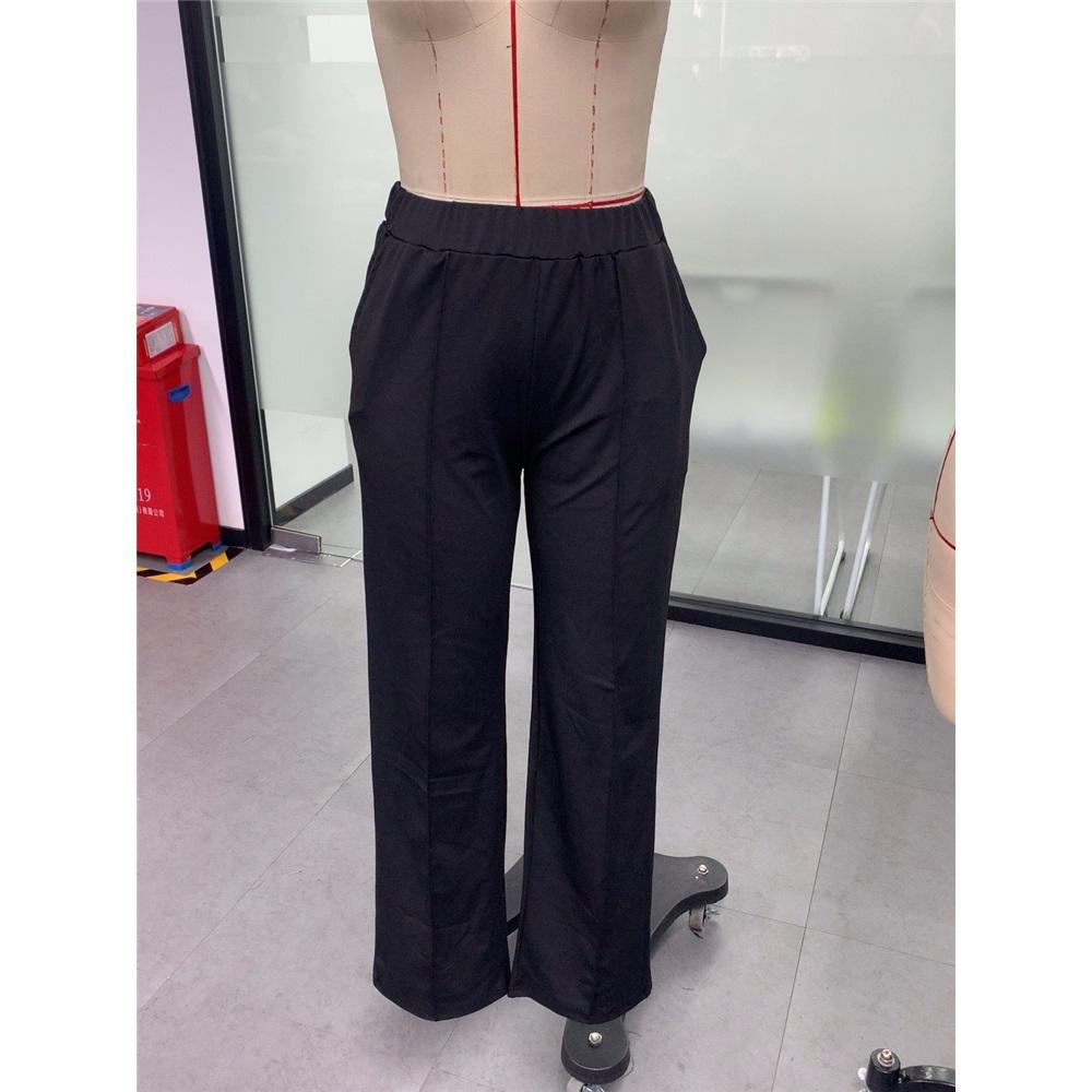 Women's Spring and Summer Wide Leg High Waist Loose Slimming Casual Pants