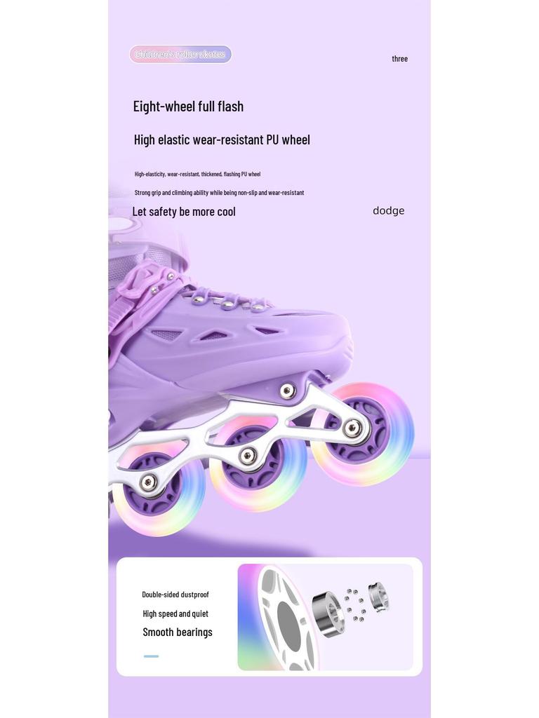 Kinder-Kombi: Eis- & Inlineskates für Anfänger - Rollschuh-Set für Jungen & Mädchen