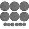 Set of 6 Round Braided Placemats Table Mats Woven Non-Slip Dining Table Heat Resistant Bowl Pads Kitchen Drink Cup Coasters