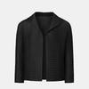 Pleats Me Mesh Open Collar Cardigan Epcdm126008