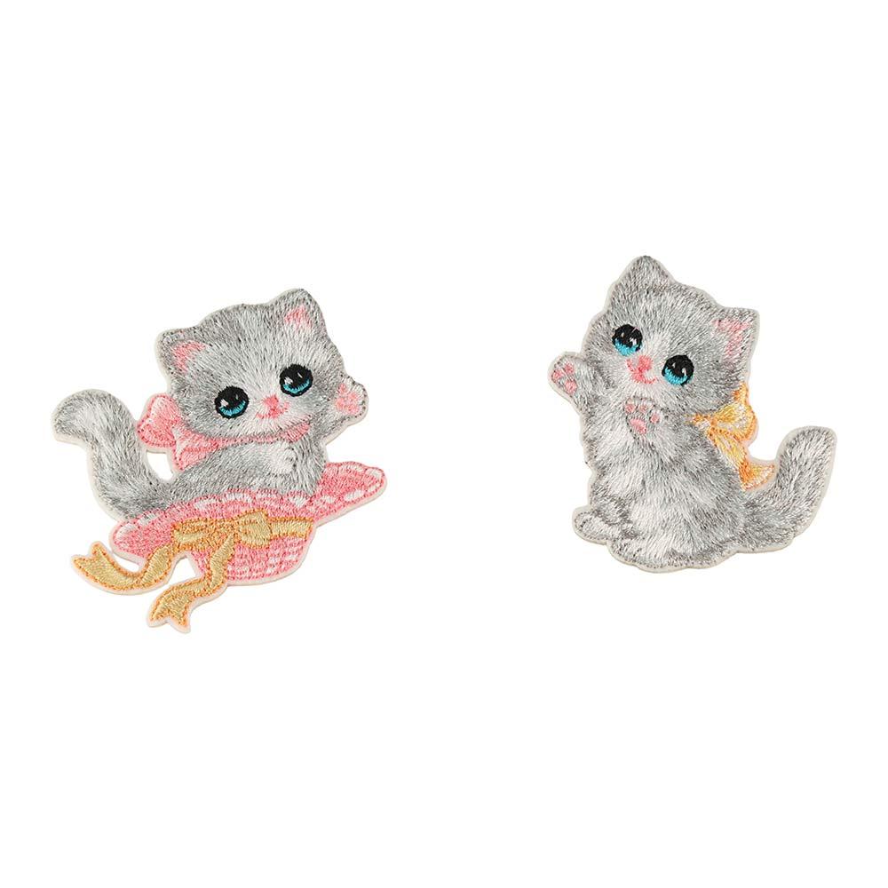 DIY Clothing Patch Clothes Stickers Clothes Appliques Cartoon Cat Embroidered Patch  Sewing