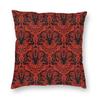 Devil Baphomet Damask Hail Satan Cushion Cover Satanic Leviathan Cross Throw Pillow Case for Sofa Pillowcase Home Decor  40x40cm