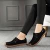 Spring Single Shoes Women Really Versatile Bean Shoes Comfortable Women Casual Flat Single Shoes Lace Up