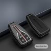 Compatible Hongqi H5 Key Case: Alloy Leather Patchwork Cover with Buckle