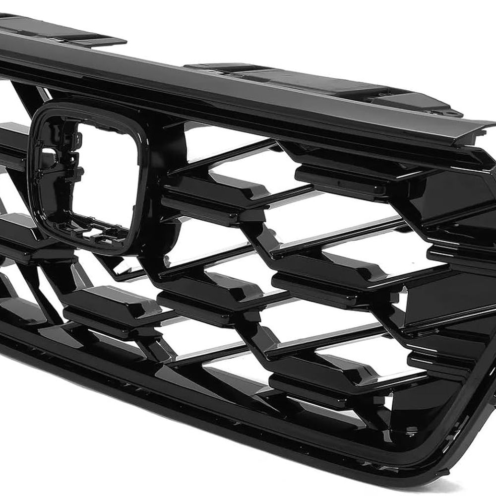 Front Bumper Upper Hood Grille Assembly Radiator Assembly Accessories Compatible With Honda CRV CR-V Sport Hybrid 2023 2024 Heat
