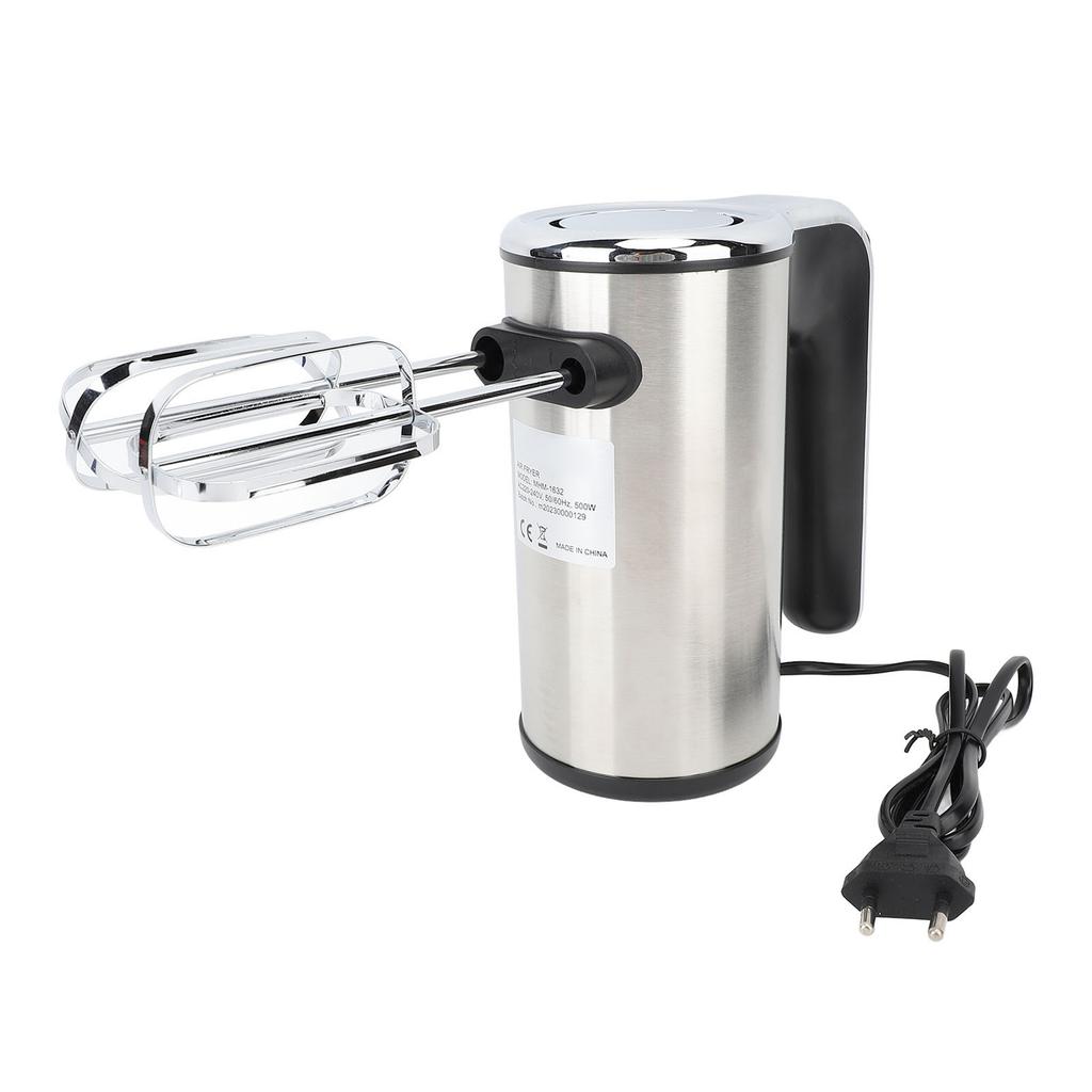 500W Electric Hand Mixer 5 Speed Stainless Steel Handheld Electric Mixer for Whipping Cream