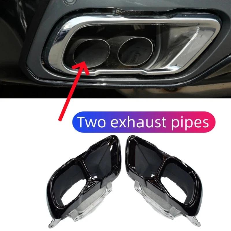 Black Stainless Steel Exhaust Tailpipe Tip for BMW X5 G05/X6 G06