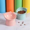 Tall Cat Bowl Dog Bowl Anti-dumping 45°Neck Guard Cat Pet Water Bowl Binaural Pet Feeding Cup Pet Feeding Bowl