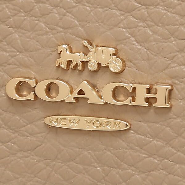 Coach Outlet Tri-fold Mini Wallet, Beige, Women's, 88666 IMTAU [Product Code]