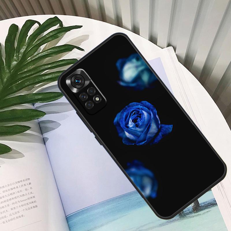 Blaue Rose Kunst Hülle Für Xiaomi Redmi Note 11 10 12 13 14 15 Pro Plus Hülle Für Redmi 15C 10C 13C 12C 14C 15
