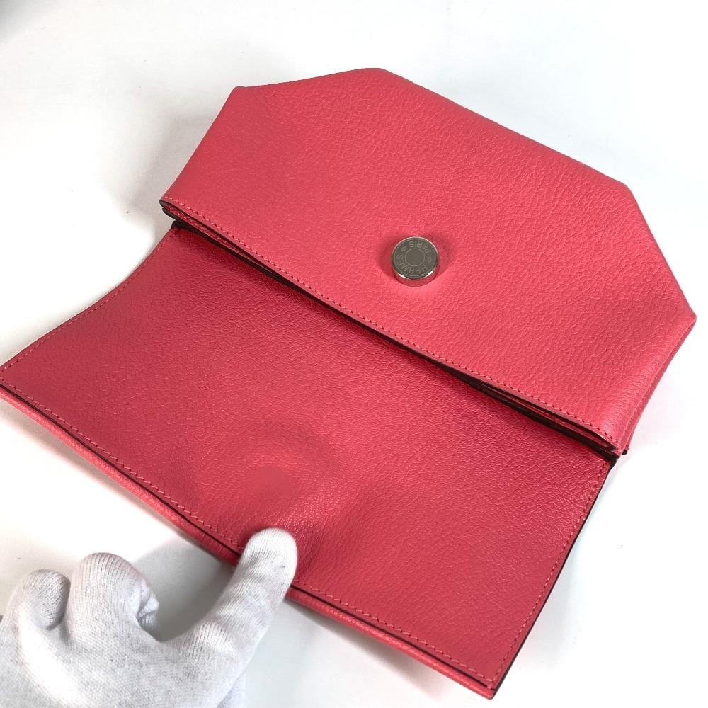 Hermes Opry Clutch Tasche Beutel Klappe Clutch Tasche Chevre Rose azare pink
