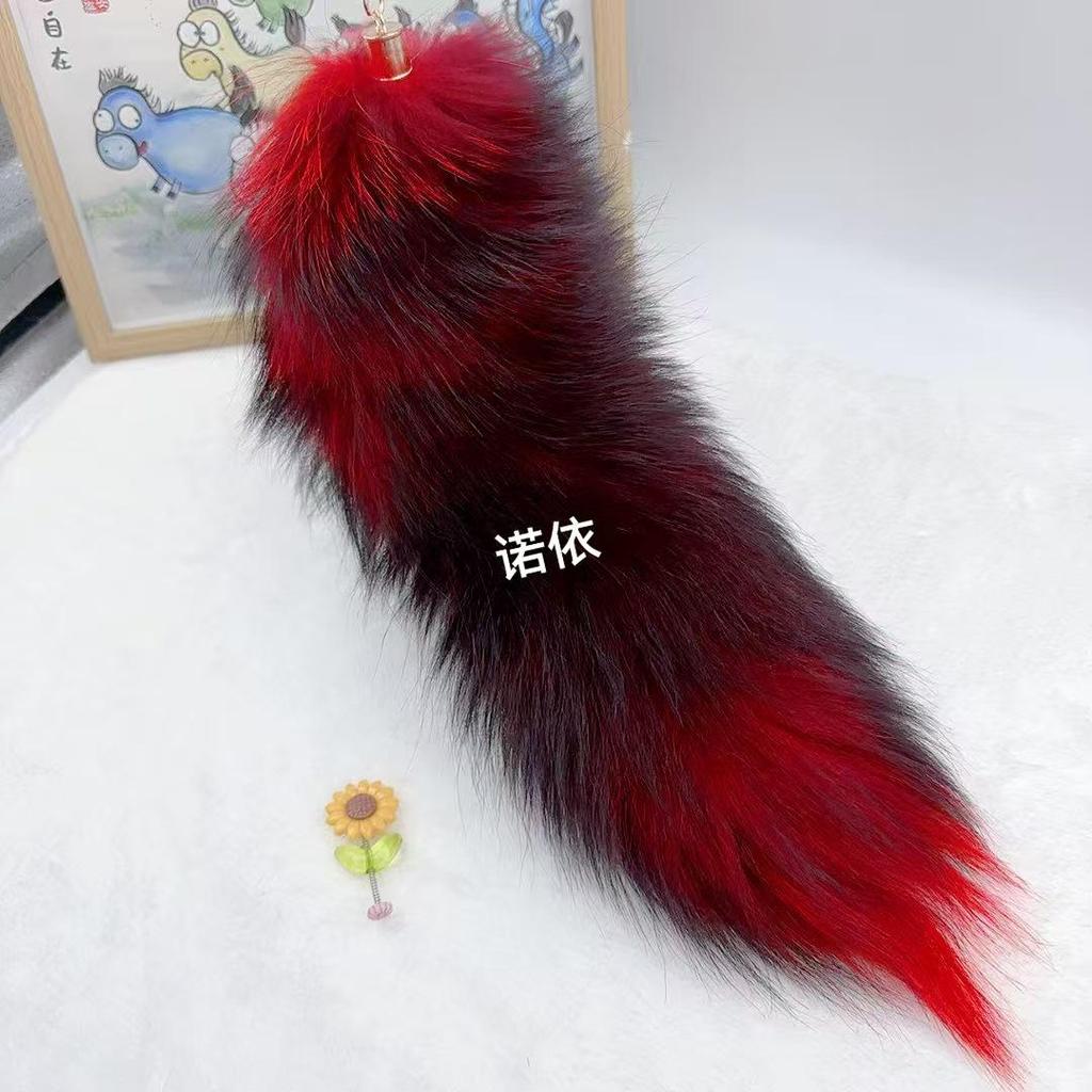 Flauschiger Schwanz Schlüsselanhänger Anhänger Zubehör