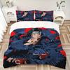 Itachi Crow Illusion Print 3Pcs Bedding Set,Duvet Cover with 2 Bedro,Pillowcase Home Birthday Gift