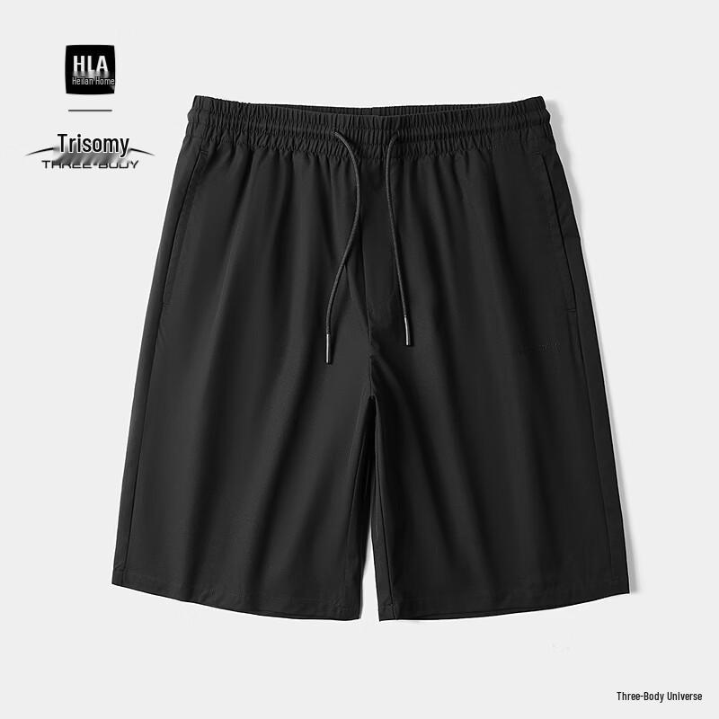 HLA Heilan Home Men s Three-Body Collaboration Casual Shorts 33 чёрный