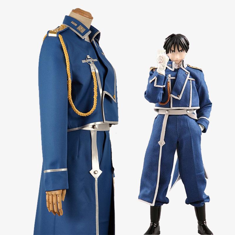 Anime Fullmetal Alchemist Roy Mustang Cosplay uniformă militară costum haină pantaloni costum șorț Halloween carnaval costume neutre