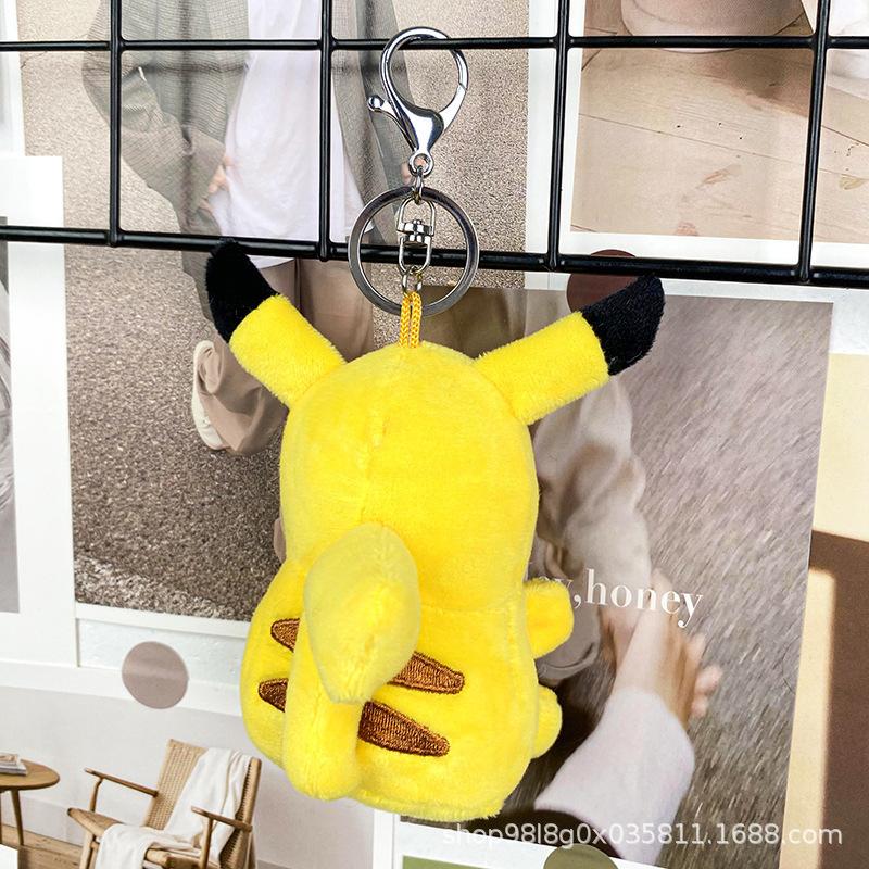 Cute Cartoon Pendant Pokmon Plush Pikachu Anime Keychain Festival Gift Lightning Pokemon Merchandise Toy