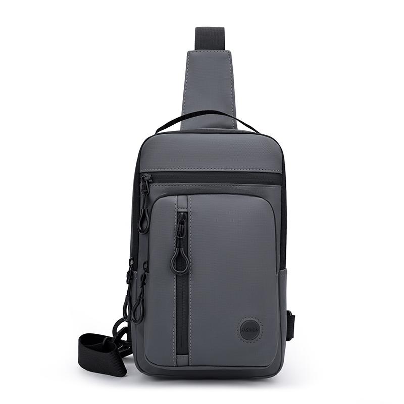 Men's Chest Bag Multifunctional Lightweight Large Capacity Commuting Nylon Outdoor Crossbody Bag