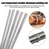 100/10PCS Aluminum Welding Rods Easy Melt Low Temperature Universal Silver Welding Cored Wire Solder Repair Holes Hand Tools