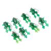 8Pcs Fishing Soft Lures Jump Frog Shape Small Top Water Floating Bait for Freshwater Saltwater Fishing