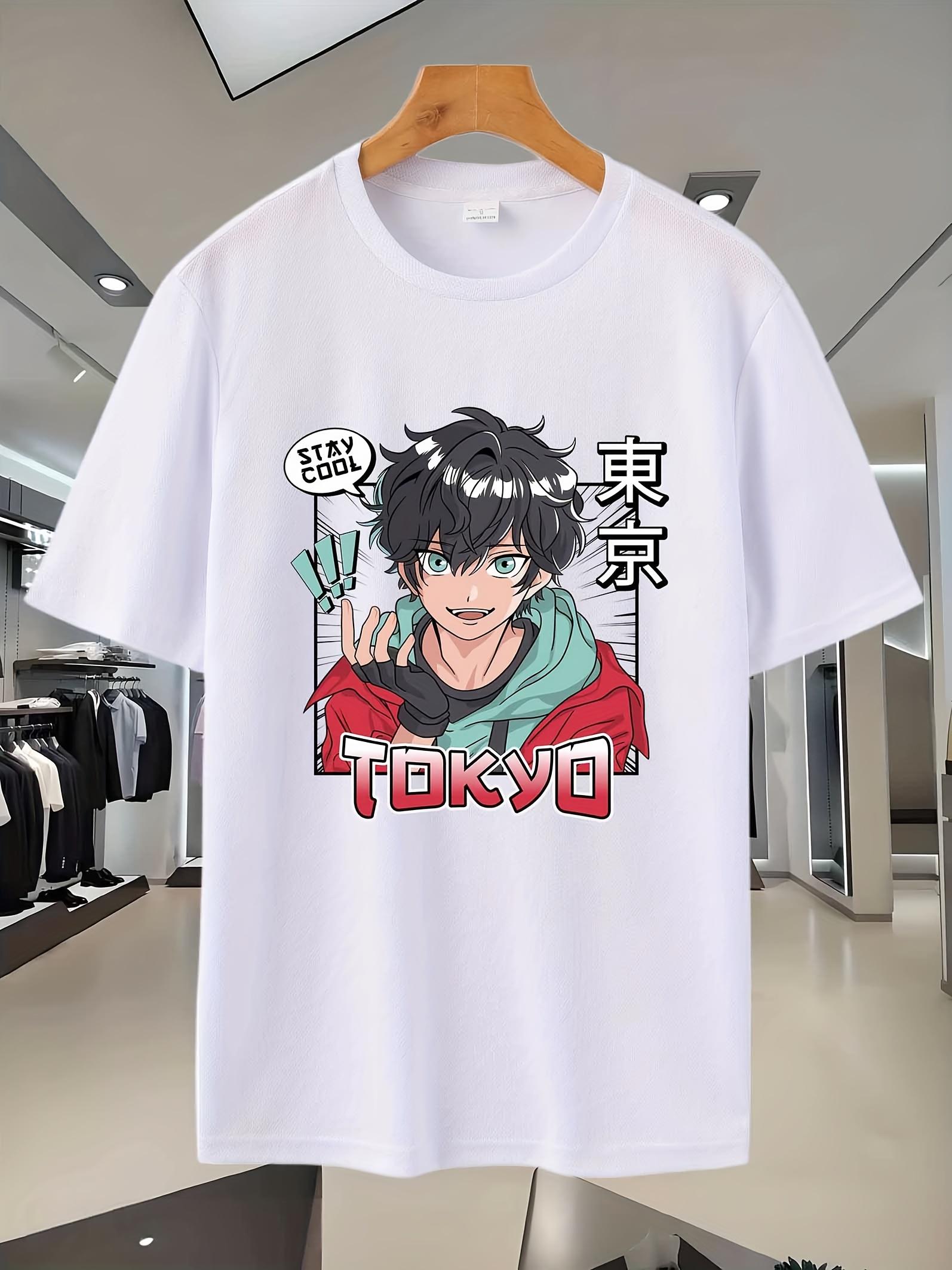 Tokyo Anime Graphic T-shirt - Breathable Mesh S