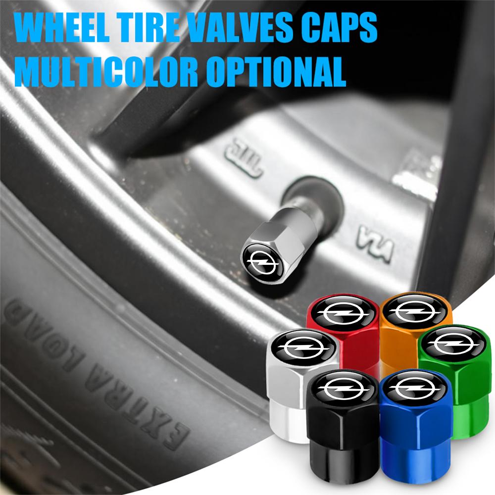 4Pcs For Opel OPC Astra Vectra Corsa Zafira Insignia Mokka Car Wheel Valve Caps Stem Case Tire Valve Cap Cover Auto Accessories RL3