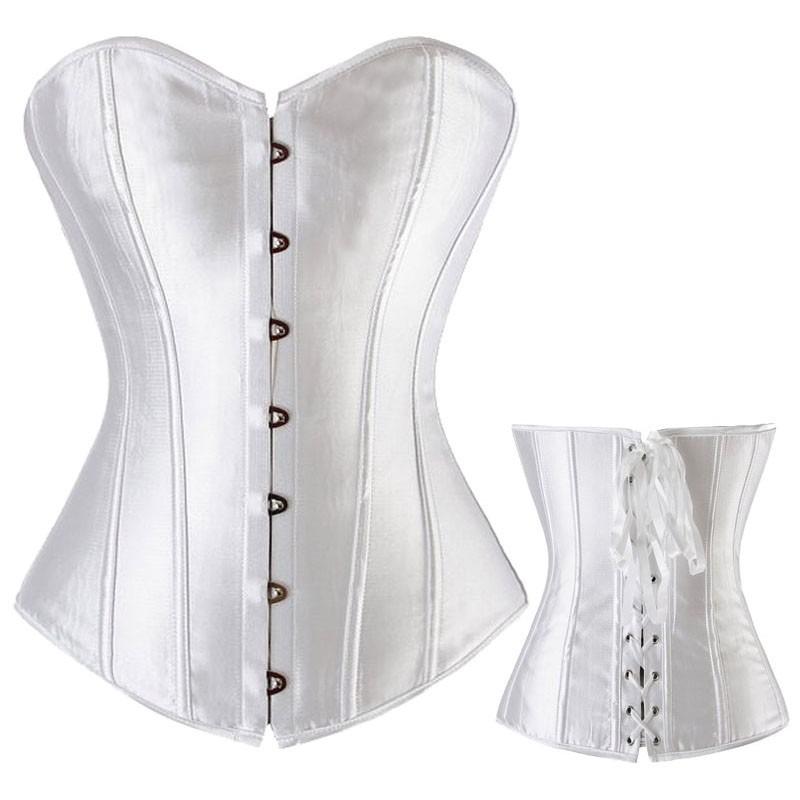 Women's Classic Smooth Colour Corset Tummy Tightening Sexy Bridal Bottom Lingerie Shapewear Top