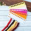 10 Pcs Cross Stitch String Hole Thread Board Embroidery Threading Board Embroidery Entanglement Thread Board Plastic