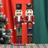 20-Inch Wooden Nutcracker Puppet for Christmas Home Decoration