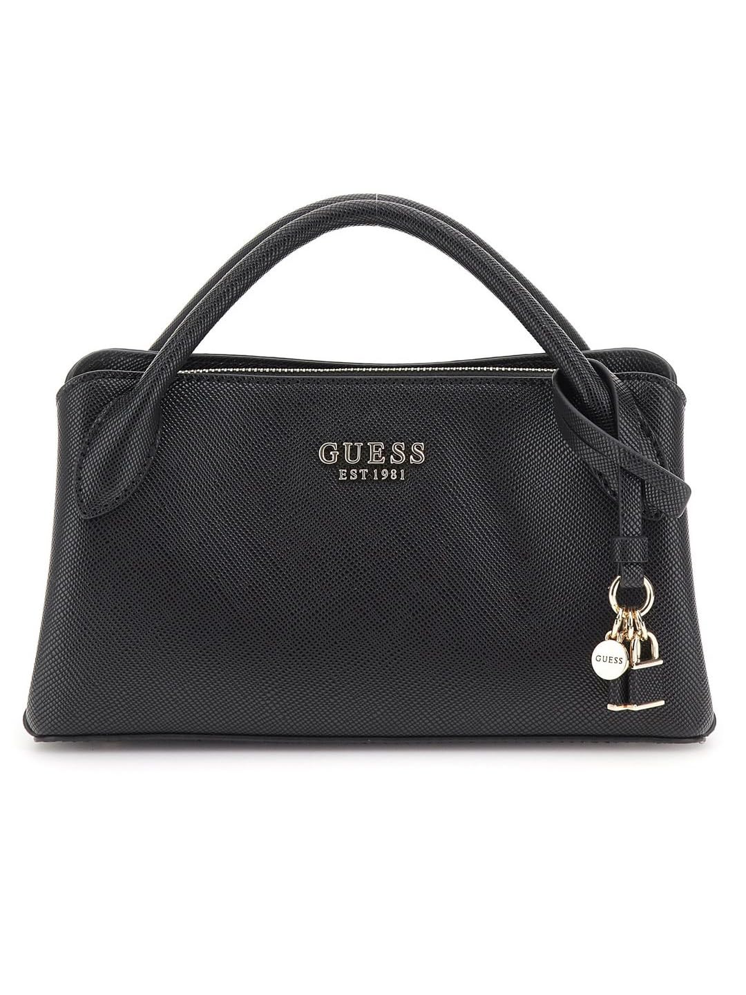 

Guess Fedana SML Girlfriend Satchel Black Handbag, Women s,